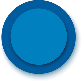 blue round banner